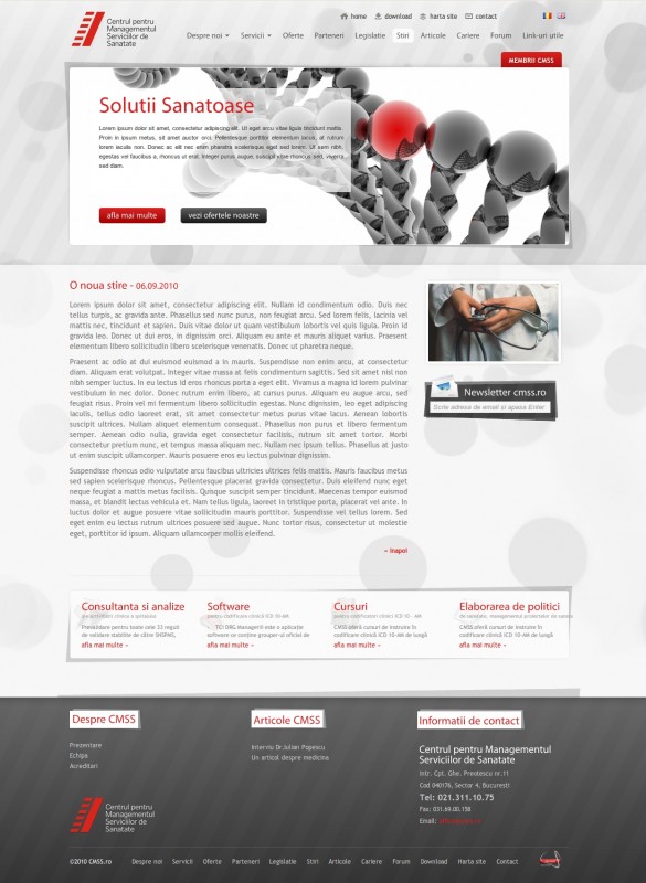 CMSS - Web design